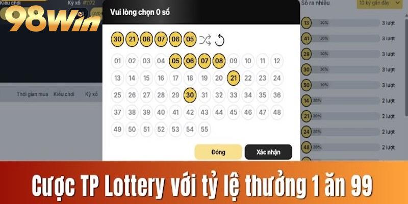 TP Lottery - Sảnh cá cược xổ số kiếm tiền cực khủng 3 Cách tham gia xổ số TP Lottery tại nhà cái 98WIN
